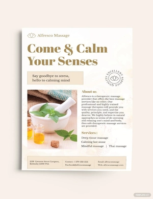 Massage Salon Flyer Template