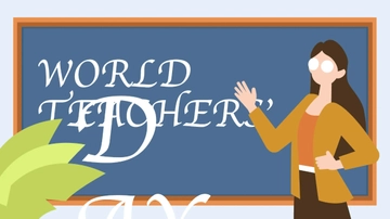 Free World Teachers??? Day Banner Background Template to Edit Online