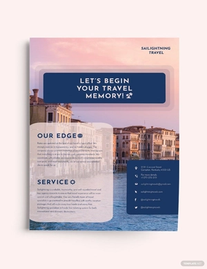 Travel Company Flyer Template