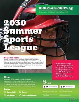 Summer Sports Event Flyer Template