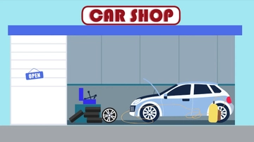 Free Car Shop Background Template to Edit Online