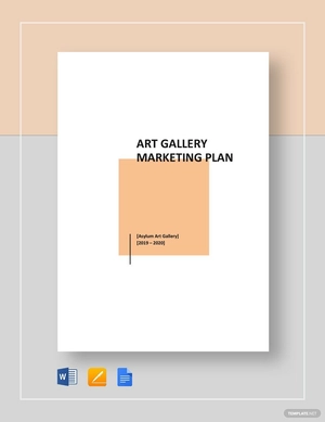 Art Gallery Marketing Template Art Gallery Marketing Template