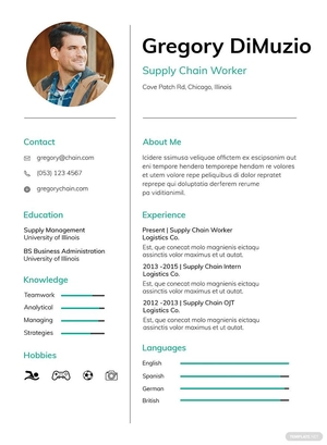 Supply Chain Resume