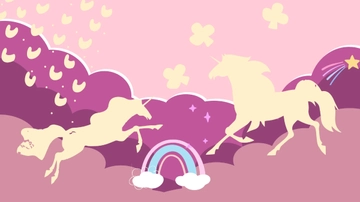 Free Rose Gold Unicorn Background Template to Edit Online