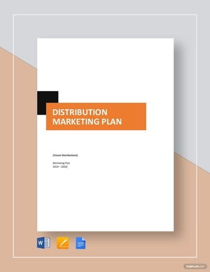 Distribution Marketing Plan Template