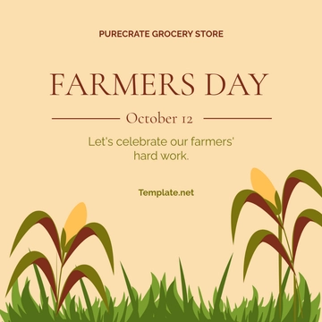 Free Farmers Day Poster Vector Template to Edit Online