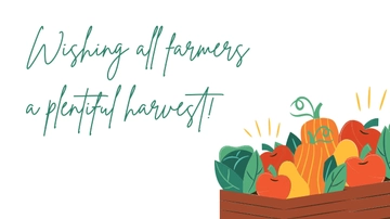 Free Farmers Day Wishes Background Template to Edit Online