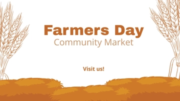 Free Farmers Day Invitation Background Template to Edit Online