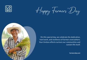 Free Farmers Day Greeting Card Background Template to Edit Online