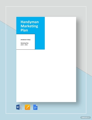 Handyman Marketing Plan Template