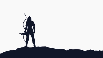 Free Dussehra Blue Background Template to Edit Online