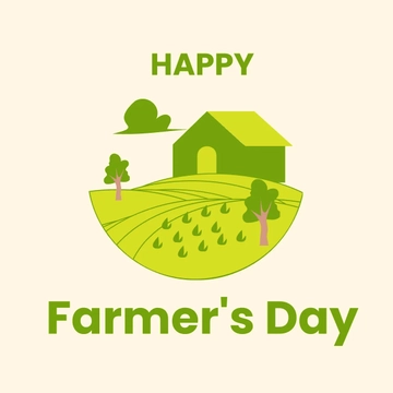 Free Happy Farmers Day Clipart Template to Edit Online