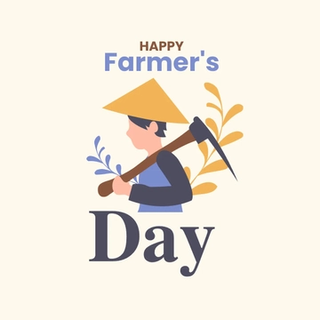 Free Farmers Day Celebration Clipart Template to Edit Online