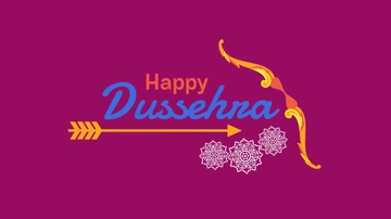 Free Dussehra Colorful Background Template to Edit Online