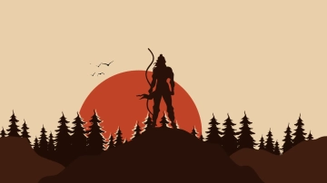 Free Dussehra Aesthetic Background Template to Edit Online