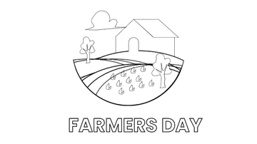 Free Farmers Day Drawing Background Template to Edit Online