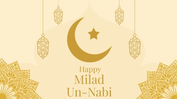 Free Happy Milad un Nabi Background Template to Edit Online