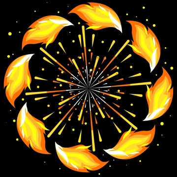 Free Fire Flower Clipart Template to Edit Online