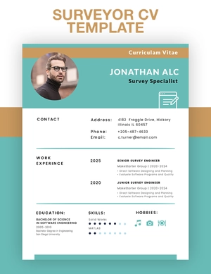 Surveyor CV Template