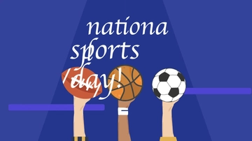 Free National Sports Day Banner Background Template to Edit Online