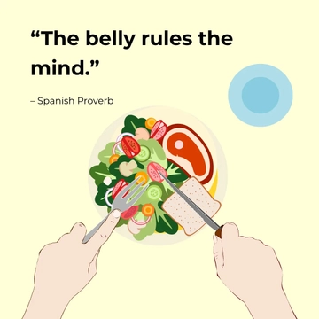 Free World Food Day Quote Vector Template to Edit Online