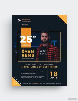 Conference Speaker Flyer Template