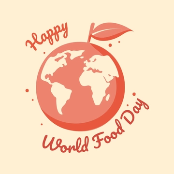 Free Happy World Food Day Clipart Template to Edit Online