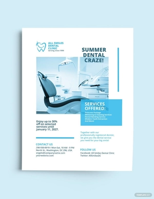Dental Clinic Flyer Template