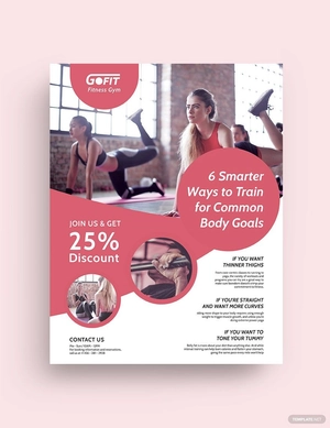 Fitness Body Shape Program Flyer Template