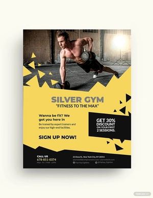 Fitness Training Flyer Template