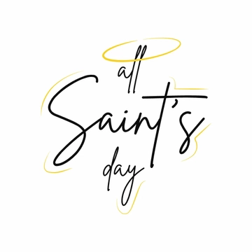 Free All Saints' Day Wishes Clipart Template to Edit Online