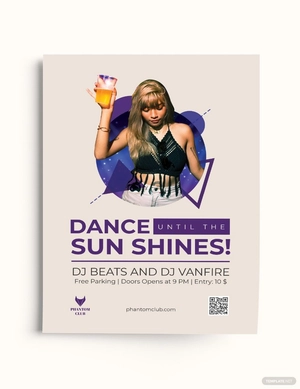 Minimalistic Party Show Flyer Template