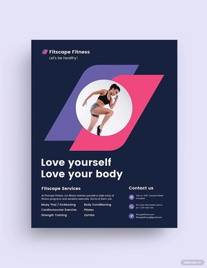 Fitness Center Flyer Template
