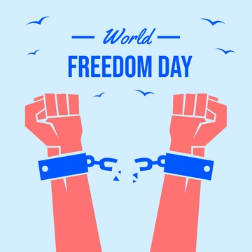 Free World Freedom Day Clipart Template to Edit Online