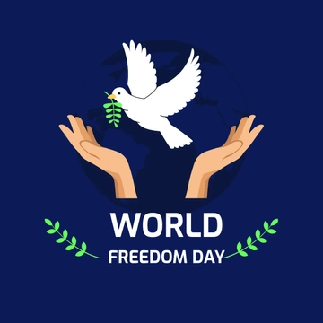 Free World Freedom Day Clipart Vector Template to Edit Online