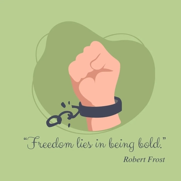 Free World Freedom Day Quote Vector Template to Edit Online