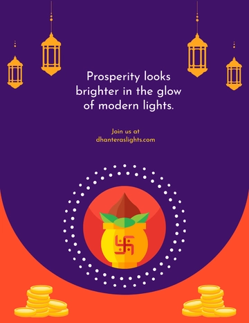 Free Dhanteras Flyer Background Template to Edit Online
