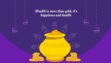 Free Dhanteras Background Template to Edit Online