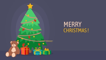 Free Christmas Tree Background Template to Edit Online
