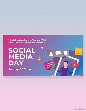 Social Media Day Linkedin Post Template