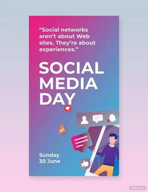 Social Media Day Instagram Story Template