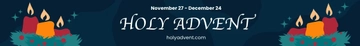 Free Advent Website Banner Template to Edit Online