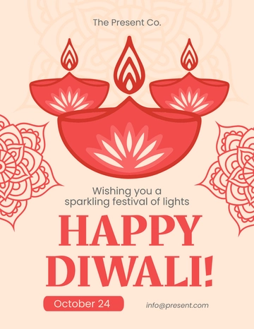 Free Happy Diwali Flyer Template to Edit Online