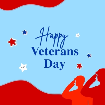 Free Cute Veterans Day Clipart Template to Edit Online