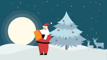 Free Christmas Santa Background Template to Edit Online