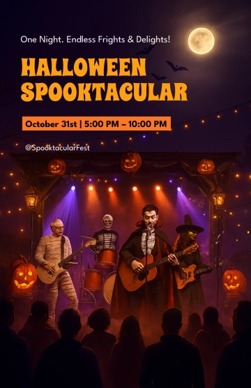 Free Halloween Event Poster Template to Edit Online