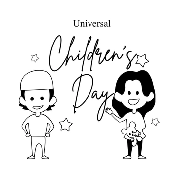 Free Universal Children???s Day Drawing Clipart Template to Edit Online