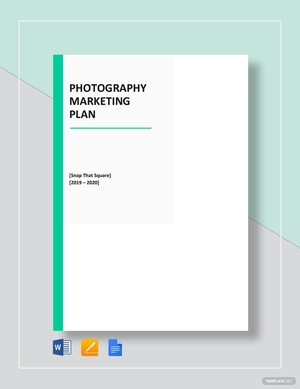 Photography Marketing Plan Template