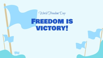 Free World Freedom Day Flyer Background Template to Edit Online