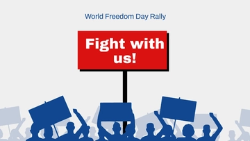 Free World Freedom Day Invitation Background Template to Edit Online